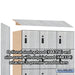 Salsbury 12" Wide Premier Wood Locker - Six Tier Box Style - 3 Wide - 6 Feet High - 18" Deep - Silver Teak - Resettable Combination Locks - Sweatfully