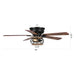 48" Antwerp Farmhouse Flush Mount Reversible Ceiling Fan with Lighting and Remote Control - Sweatfully