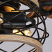 48" Antwerp Farmhouse Flush Mount Reversible Ceiling Fan with Lighting and Remote Control - Sweatfully