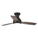 48" Beckette Farmhouse Flush Mount Reversible Ceiling Fan with Lighting and Remote Control - Sweatfully