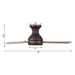 48" Beckette Farmhouse Flush Mount Reversible Ceiling Fan with Lighting and Remote Control - Sweatfully