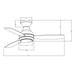 48" Beckette Farmhouse Flush Mount Reversible Ceiling Fan with Lighting and Remote Control - Sweatfully