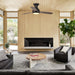 48" Beckette Farmhouse Flush Mount Reversible Ceiling Fan with Lighting and Remote Control - Sweatfully