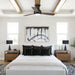 48" Beckette Farmhouse Flush Mount Reversible Ceiling Fan with Lighting and Remote Control - Sweatfully