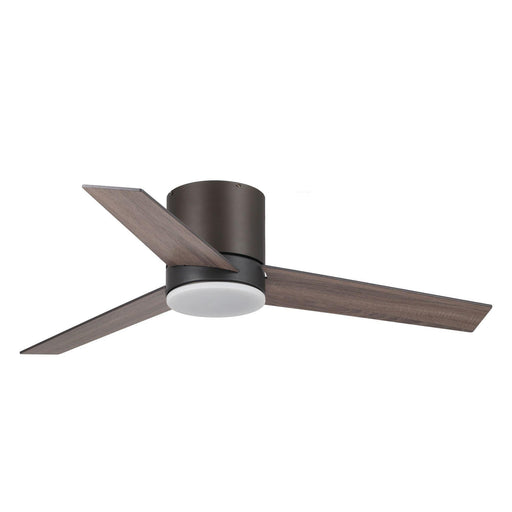 48" Kielah Farmhouse Flush Mount Reversible Ceiling Fan with Lighting and Remote Control - Sweatfully