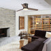 48" Kielah Farmhouse Flush Mount Reversible Ceiling Fan with Lighting and Remote Control - Sweatfully