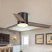 48" Kielah Farmhouse Flush Mount Reversible Ceiling Fan with Lighting and Remote Control - Sweatfully