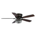 48" Modern Flush Mount Reversible Crytsal Ceiling Fan with Lighting and Remote Control - Sweatfully