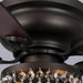 48" Modern Flush Mount Reversible Crytsal Ceiling Fan with Lighting and Remote Control - Sweatfully