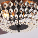 48" Modern Flush Mount Reversible Crytsal Ceiling Fan with Lighting and Remote Control - Sweatfully