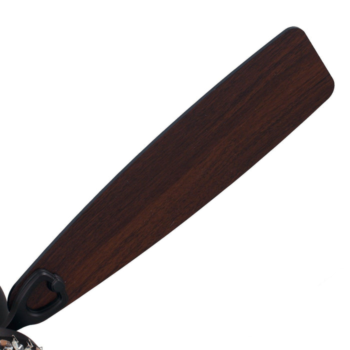 48" Modern Flush Mount Reversible Crytsal Ceiling Fan with Lighting and Remote Control - Sweatfully