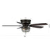 48" Modern Flush Mount Reversible Crytsal Ceiling Fan with Lighting and Remote Control - Sweatfully