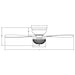 48" Modern Flush Mount Reversible Crytsal Ceiling Fan with Lighting and Remote Control - Sweatfully