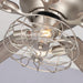 48" Thurber Industrial Satin Nickel Flush Mount Reversible Ceiling Fan with Lighting and Remote Control - Sweatfully