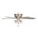 48" Thurber Industrial Satin Nickel Flush Mount Reversible Ceiling Fan with Lighting and Remote Control - Sweatfully