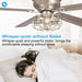 48" Thurber Industrial Satin Nickel Flush Mount Reversible Ceiling Fan with Lighting and Remote Control - Sweatfully