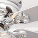 48" Modern Chrome Flush Mount Reversible Crystal Ceiling Fan with Lighting and Remote Control - Sweatfully