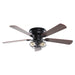 48" Ummuhan Industrial Flush Mount Ceiling Fan with Lighting - Sweatfully