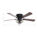48" Ummuhan Industrial Flush Mount Ceiling Fan with Lighting - Sweatfully