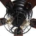 48" Ummuhan Industrial Flush Mount Ceiling Fan with Lighting - Sweatfully