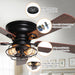 48" Ummuhan Industrial Flush Mount Ceiling Fan with Lighting - Sweatfully