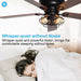 48" Ummuhan Industrial Flush Mount Ceiling Fan with Lighting - Sweatfully