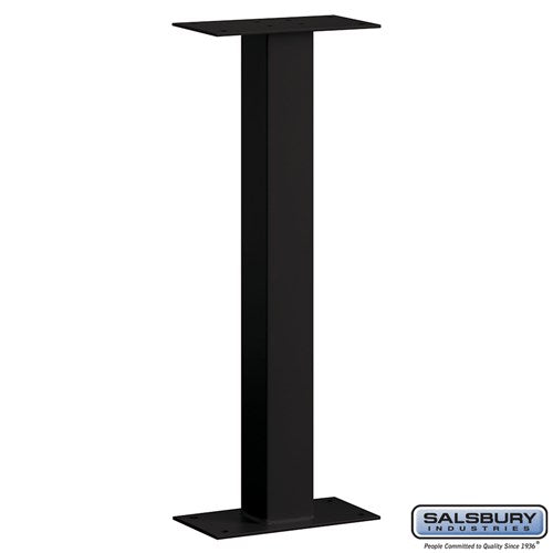 Salsbury Standard Mailbox Post - Bolt Mounted - Black - Sweatfully