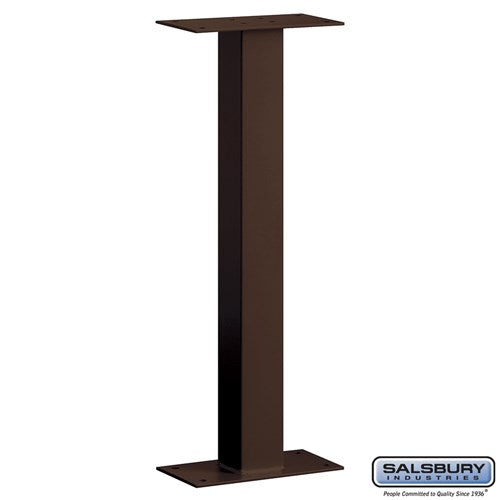 Salsbury Standard Mailbox Post - Bolt Mounted - Bronze - Sweatfully