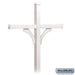 Salsbury Deluxe Mailbox Post - 2 Sided for (4) Mailboxes - In-Ground Mounted - White - Sweatfully