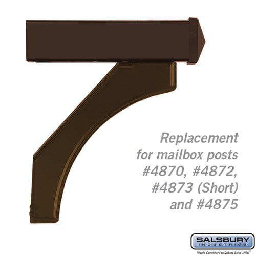 Salsbury Arm Kit - Replacement for Deluxe Post for (1)  Mailbox - Bronze - Sweatfully
