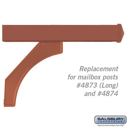 Salsbury Arm Kit - Replacement for Deluxe Post for (2) Mailboxes - Copper - Sweatfully