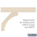Salsbury Arm Kit - Replacement for Deluxe Post for (2) Roadside Mailboxes - Sandstone - Sweatfully