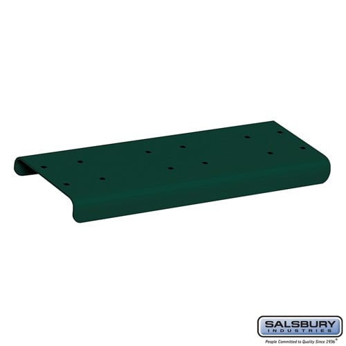 Salsbury Spreader - 2 Wide - for Rural Mailboxes and Townhouse Mailboxes - Green - Sweatfully