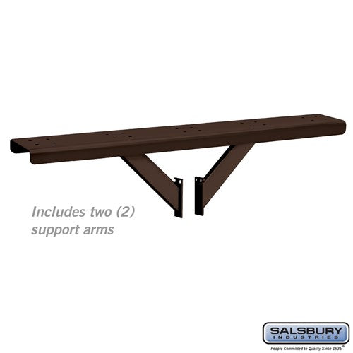 Salsbury Spreader - 5 Wide with 2 Supporting Arms - for Rural Mailboxes - Bronze - Sweatfully