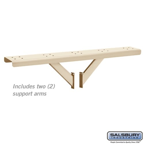 Salsbury Spreader - 5 Wide with 2 Supporting Arms - for Rural Mailboxes - Sandstone - Sweatfully