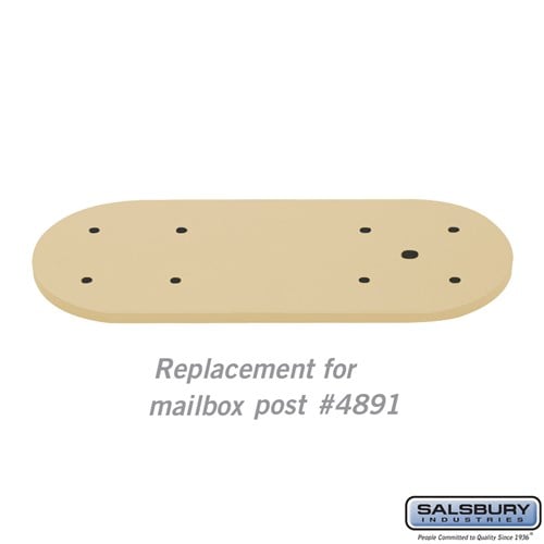 Salsbury Arm Kit - Replacement for Classic Mailbox Post - 1 Sided - Beige - Sweatfully