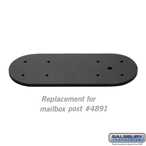 Salsbury Arm Kit - Replacement for Classic Mailbox Post - 1 Sided - Black - Sweatfully
