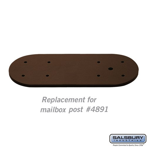 Salsbury Arm Kit - Replacement for Classic Mailbox Post - 1 Sided - Bronze - Sweatfully