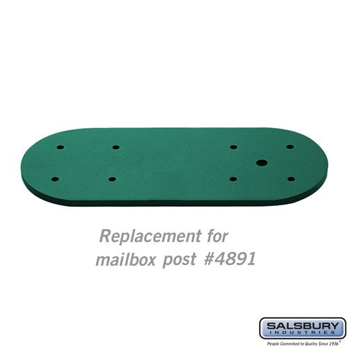Salsbury Arm Kit - Replacement for Classic Mailbox Post - 1 Sided - Green - Sweatfully