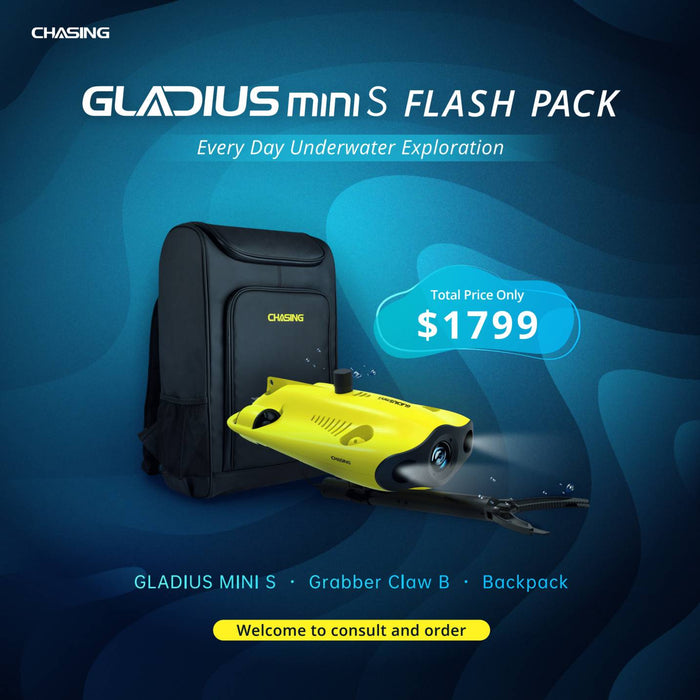 Chasing Gladius Mini S Underwater Drone Flash Pack - Sweatfully