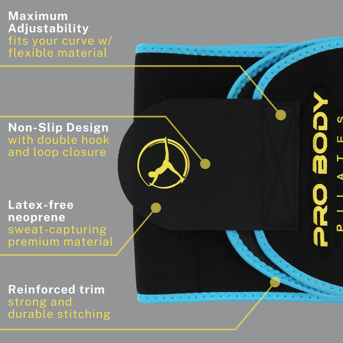 Waist Trimmer Belt for High-Intensity Training, Yoga and Workouts - Sweatfully