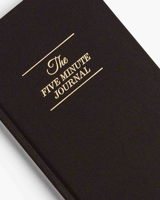 The Five Minute Journal - Bold Black - Sweatfully