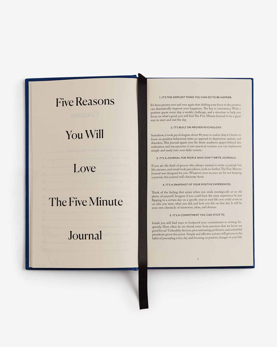 The Five Minute Journal - Royal Blue - Sweatfully