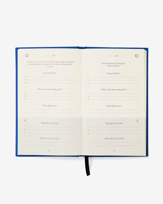 The Five Minute Journal - Royal Blue - Sweatfully