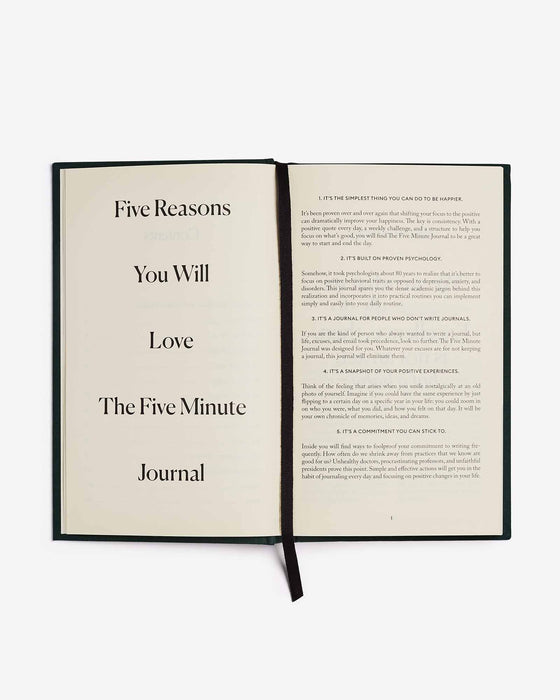 The Five Minute Journal - Earth Green - Sweatfully