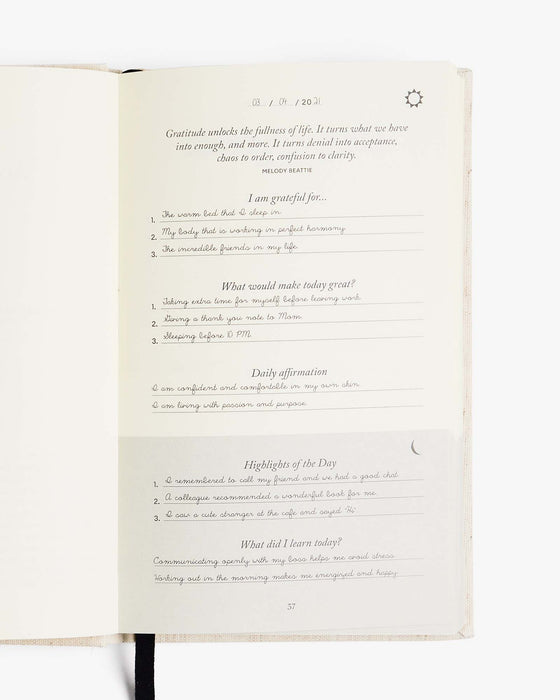 The Five Minute Journal - Original Linen - Sweatfully