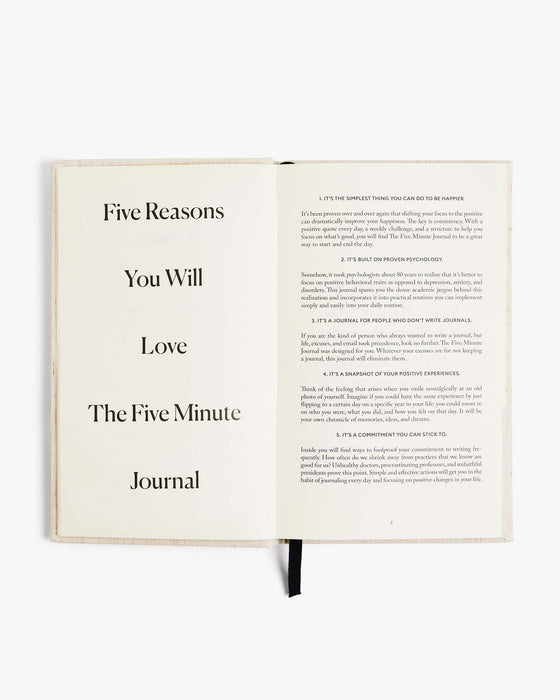 The Five Minute Journal - Original Linen - Sweatfully