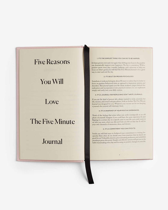 The Five Minute Journal - Blush Pink - Sweatfully