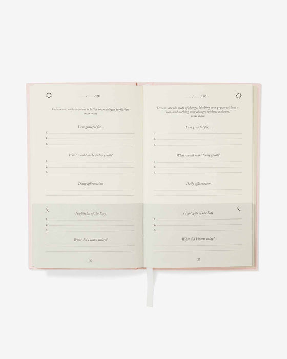The Five Minute Journal - Blush Pink - Sweatfully