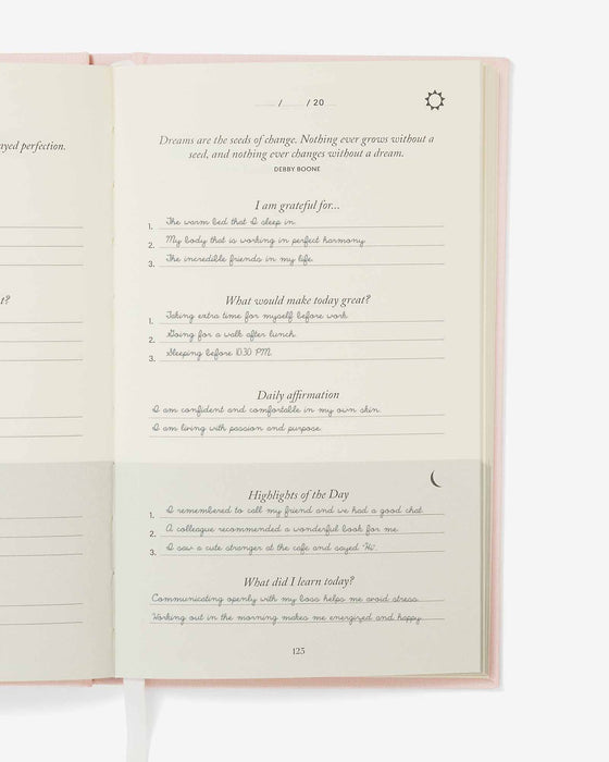 The Five Minute Journal - Blush Pink - Sweatfully